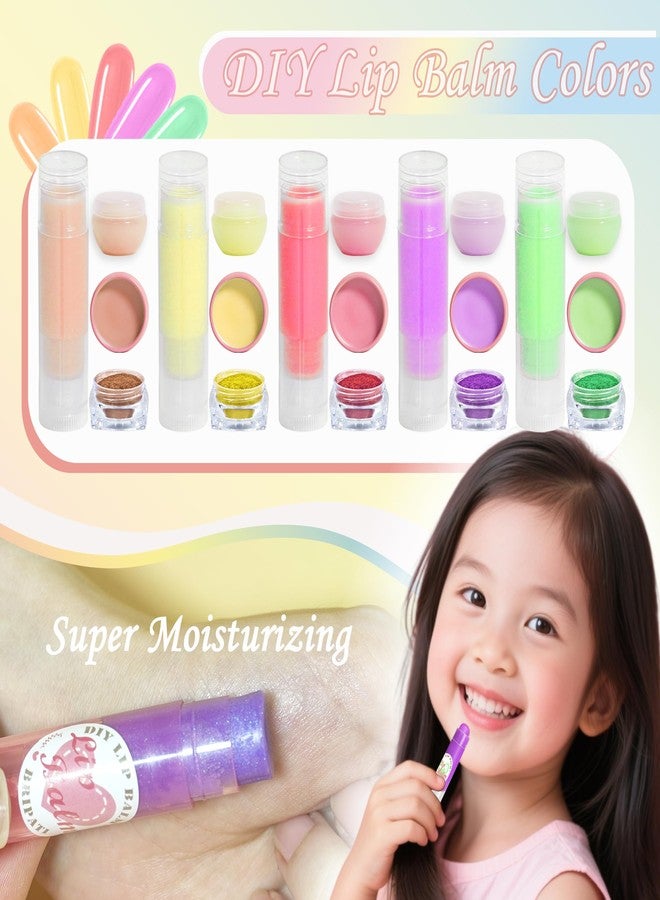 BRIPATI DIY Lip Balm Making Kit for Adults to Make Your Own Moisturizing Lip Balms with Natural Beeswax, Lip Base Oil, Essential Oil, Empty Lip Balm Tubes Jars, Birthday Christmas Mother’s Day Gift - Image 4
